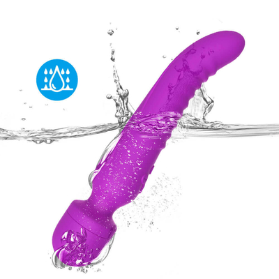 Dual End Massager เครื่องทำความร้อนอัจฉริยะ AV Wand Soft Neck Dildo Vibrator