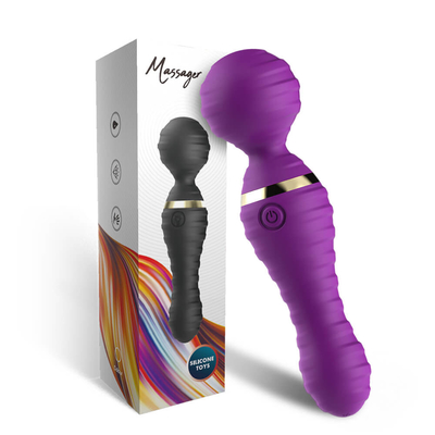 USB ชาร์จ AV Wand Massager จุกนมไฟฟ้ากระตุ้นเพศ Vibe