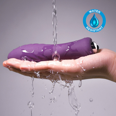 แบตเตอรี่ AAA ปุ่มควบคุมหนึ่งปุ่ม Clitoris Stimulation Vibrator กระสุนที่ถอดออกได้