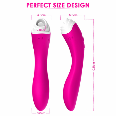 Dildo Vibrator Tongue Licker Stimulator, เครื่องนวดกระตุ้นช่องคลอดแบบกันน้ำ