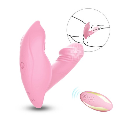 รีโมทคอนโทรลกางเกงสวมซิลิโคน G Spot Vibrator, Dildo Vibrator Sex Toy