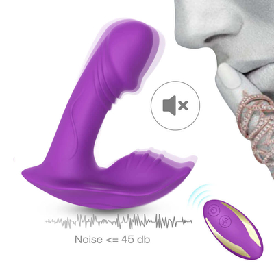 รีโมทคอนโทรลกางเกงสวมซิลิโคน G Spot Vibrator, Dildo Vibrator Sex Toy