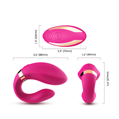 Dual Motors Vibration Foreplay Teasing Massager Remote Vibes ของเล่นคู่รักผู้ใหญ่