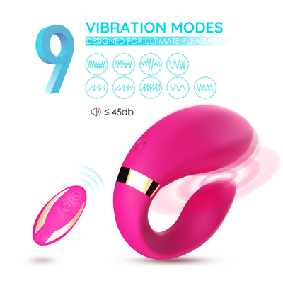 Dual Motors Vibration Foreplay Teasing Massager Remote Vibes ของเล่นคู่รักผู้ใหญ่