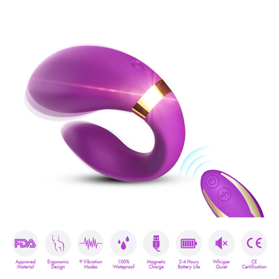 Dual Motors Vibration Foreplay Teasing Massager Remote Vibes ของเล่นคู่รักผู้ใหญ่