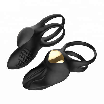 3.7V 111.7 * 45 * 45 มม. G Spot Cock Rings Crazy Tongue Vibrating Sex Toy