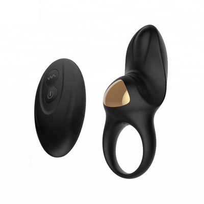 แหวนอวัยวะเพศชายไร้สายของเล่นทางเพศ 10 ความเร็วการควบคุมระยะไกล Clit Vibrator