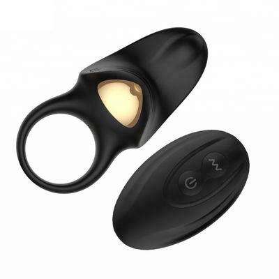 แหวนอวัยวะเพศชายไร้สายของเล่นทางเพศ 10 ความเร็วการควบคุมระยะไกล Clit Vibrator