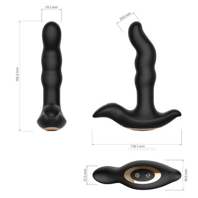 75 นาทีรีโมทคอนโทรล Anal Plug Vibrator ซิลิโคนชายนวดต่อมลูกหมากของเล่นทางเพศ