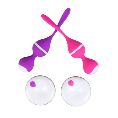 ของเล่นทางเพศ Kegel การออกกำลังกายรีโมทคอนโทรล Ben Wa Ball สำหรับเพศหญิง