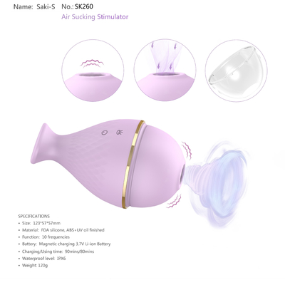 G Spot Clitoral Sucking Vibrator ของเล่นทางเพศ Rechargeabl Waterproof Clit Vibrator