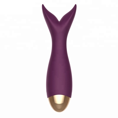 FDA ซิลิโคน Clit Stimulation Massager Dolphin Shaped Clit G Spot Vibrator Sex Toy
