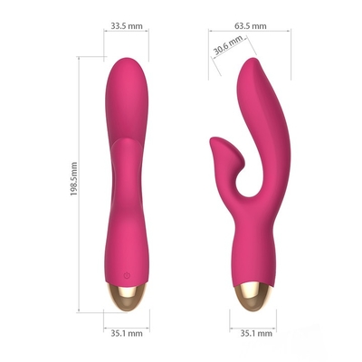 RoHS Pussy Rabbit Vibrator เครื่องนวดตัวสำหรับผู้ใหญ่ G Spot Vibrator Sex Toy