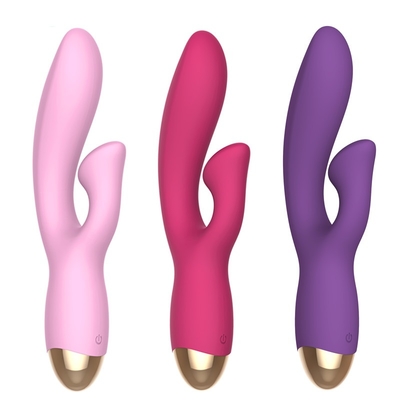 RoHS Pussy Rabbit Vibrator เครื่องนวดตัวสำหรับผู้ใหญ่ G Spot Vibrator Sex Toy
