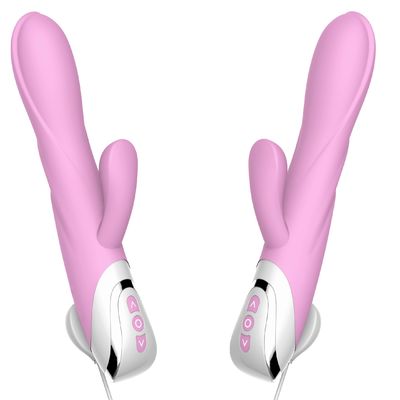 รีโมทคอนโทรล Dildo Vibrating G Spot Rabbit Vibrator พร้อมหูกระต่ายสำหรับ Clitoris กระตุ้นของเล่นผู้หญิง