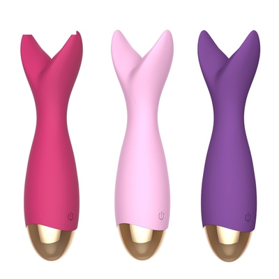 ODM USB แบบชาร์จ Clit Vibrator Y Shaped Vibrator Electric Wand Massager