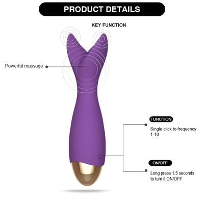 ODM USB แบบชาร์จ Clit Vibrator Y Shaped Vibrator Electric Wand Massager