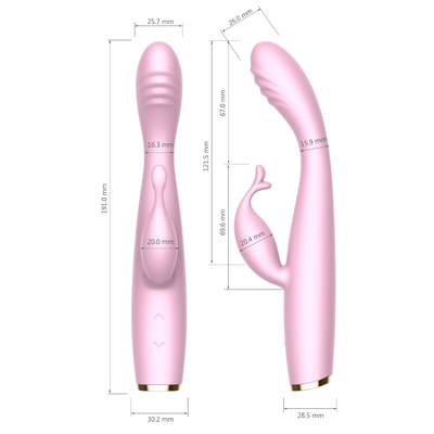 Wireless G Spot Soft Anal Vibrator ตัวเมียมอเตอร์คู่สั่นกระต่ายเงียบ