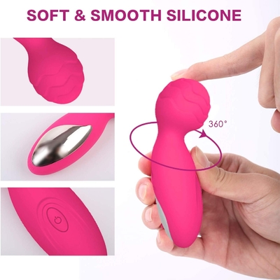 34.5 มม. ซิลิโคน AV Wand Massager Mini Electric Sex Wand Vibrator Wand Massager