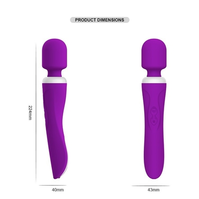 IPX5 ที่กำหนดเองซิลิโคนหญิงฟรีของเล่น Dildo ไฟฟ้า Clit Vibrator 60 นาที 224 มม