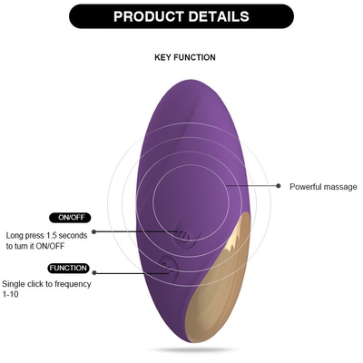 ช่องคลอดหีไข่ซิลิโคนเกรดทางการแพทย์ Vibrator Bullet Vibrator USB Charger