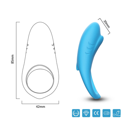 ยืดหยุ่น 3.7V Vibrator Cock Ring IPX7 อวัยวะเพศชายสั่น Delay Ejaculation สำหรับ Man