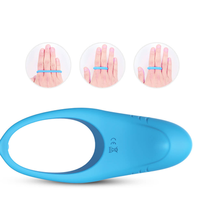 ยืดหยุ่น 3.7V Vibrator Cock Ring IPX7 อวัยวะเพศชายสั่น Delay Ejaculation สำหรับ Man