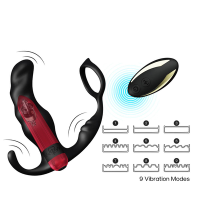 อวัยวะเพศชาย Cock Ring Anal Vibrator Prostate Massager ของเล่นทางเพศสำหรับผู้ชาย Masturbator