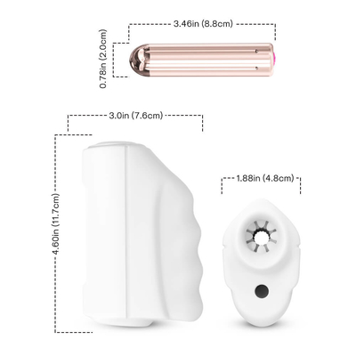 Stroke Penis Exercise ชาย Masterbator Cup ทำด้วยมือด้วย Magnetic Bullet Inside
