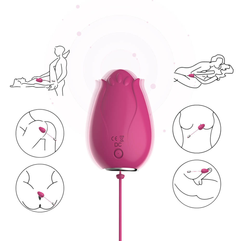 G Spot Vibrating Egg เซ็กส์ทอยสำหรับผู้หญิง Wireless Control Mini Flower Silicone