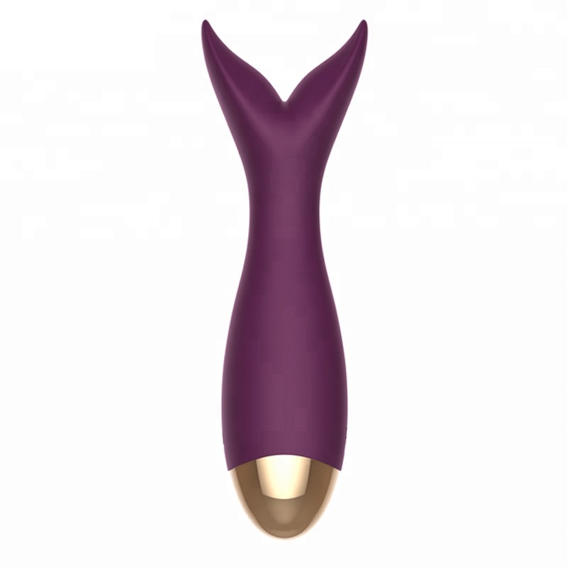FDA ซิลิโคน Clit Stimulation Massager Dolphin Shaped Clit G Spot Vibrator Sex Toy