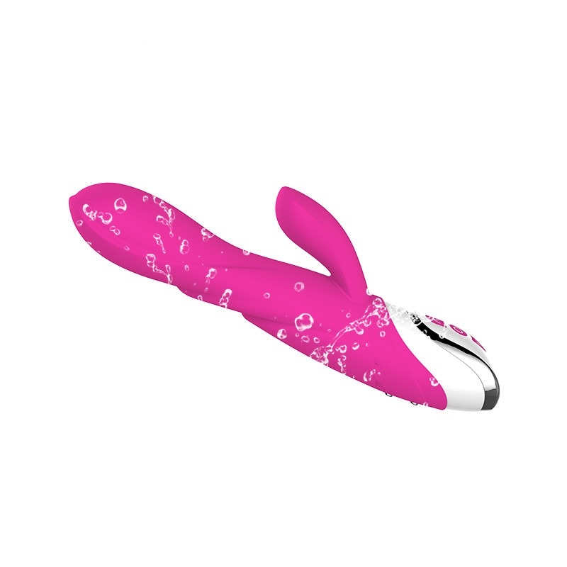 เครื่องทำความร้อนซิลิโคนกระต่าย G-Spot Vibrator เครื่องกระตุ้นช่องคลอดกันน้ำ Clitoris สำหรับเพศหญิง
