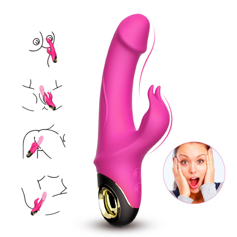 Amazing ผู้ใหญ่ G Spot Rabbit Vibrator ผู้หญิงช่องคลอด Clitoris Stimulator Sex Toy