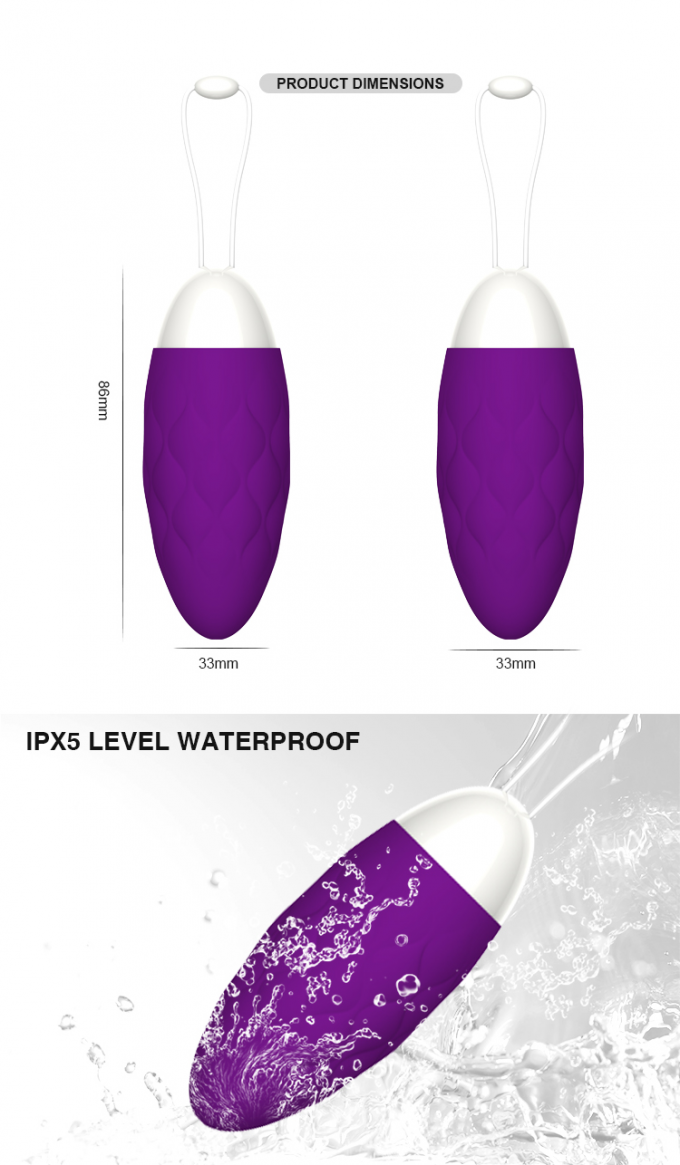 Girl Beginner Mini Egg Vibrator กระตุ้นหัวนมไข่ช่องคลอดสำหรับเพศชาย 3